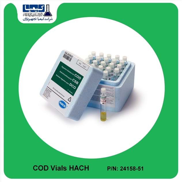ویال  LR COD  کمپانی HACH رنج 0-40 پی پی ام کد 2415851