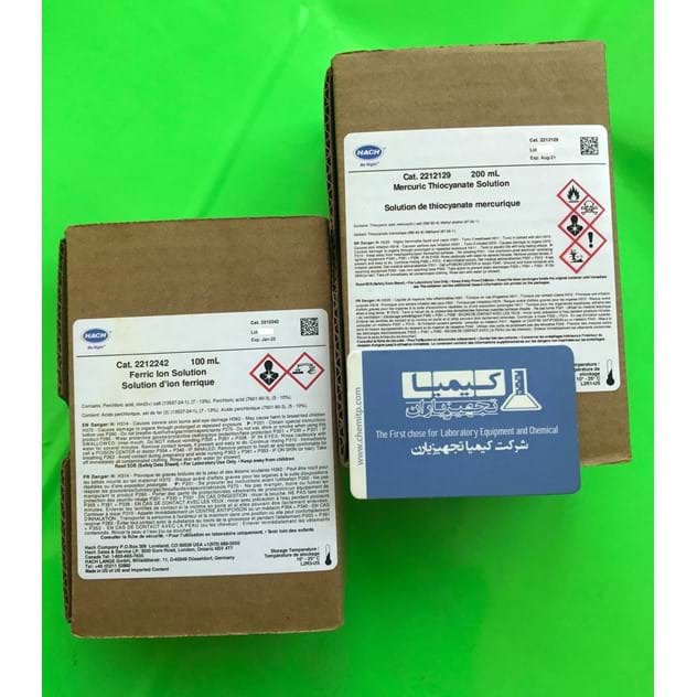 📌 ست معرف کلرید (Mercuric Thiocyanate) ساخت HACH– کد 2319800